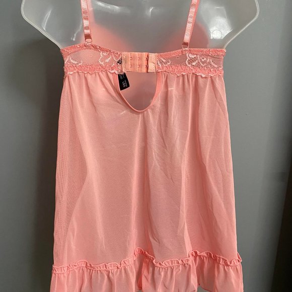 Yandy Red Carpet Ready Pink Babydoll - Rose - Picture 6 of 8